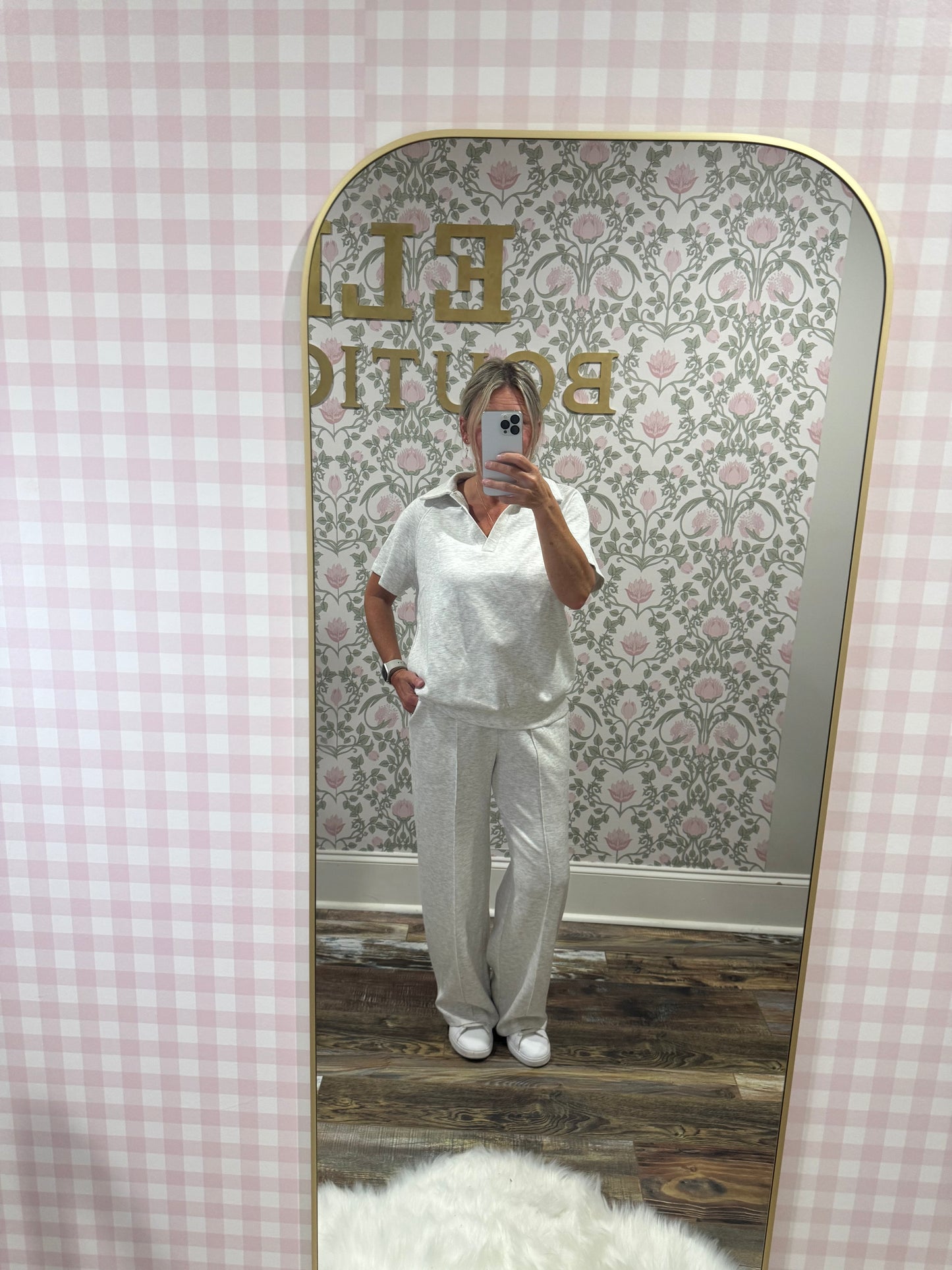 Grey pants set