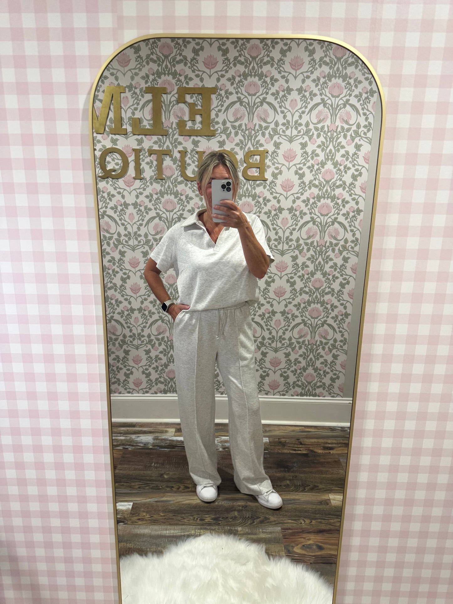 Grey pants set