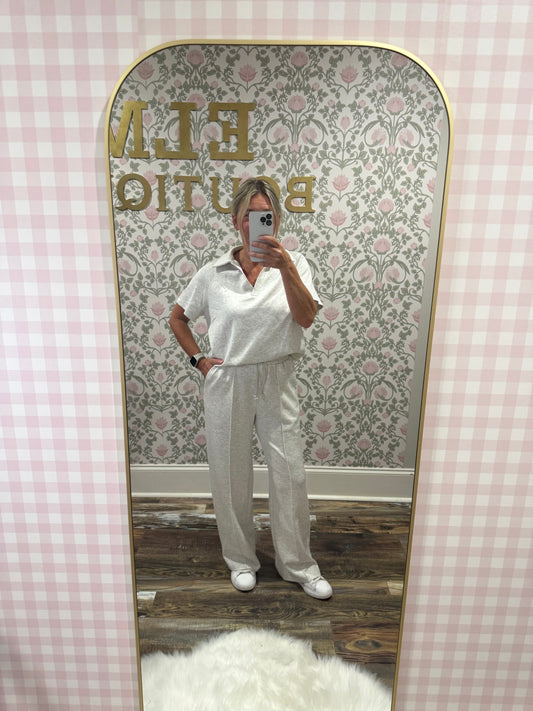 Grey pants set