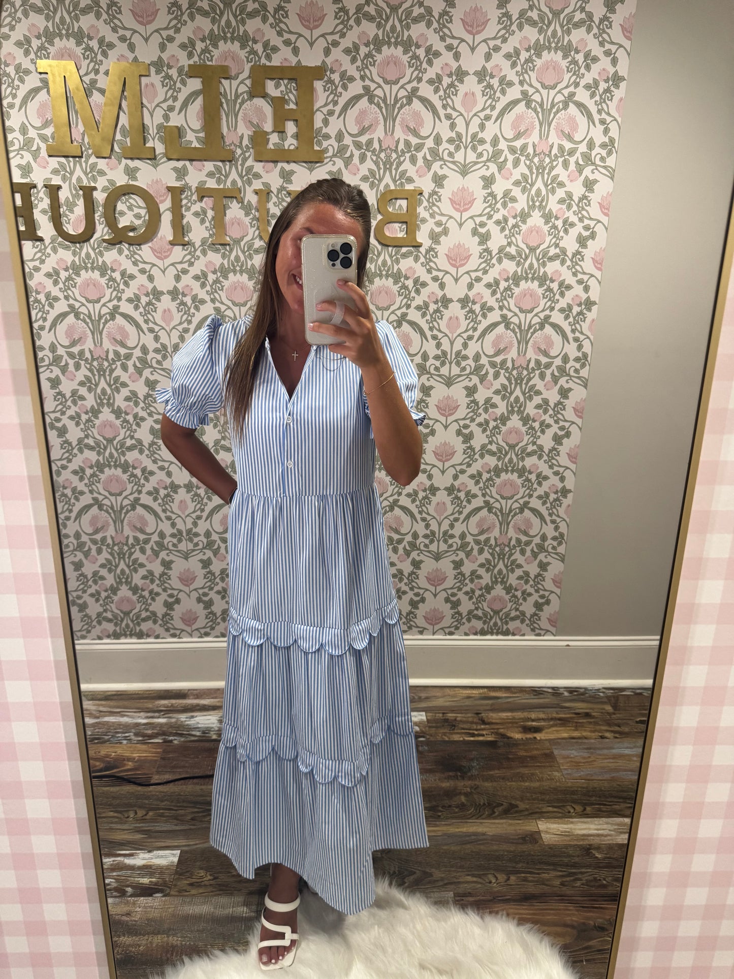 Striped maxi dress