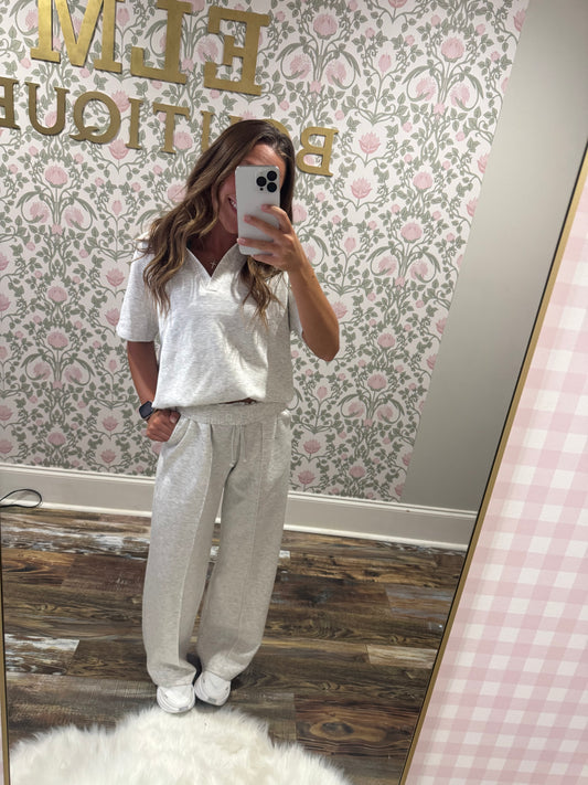 Grey pants set