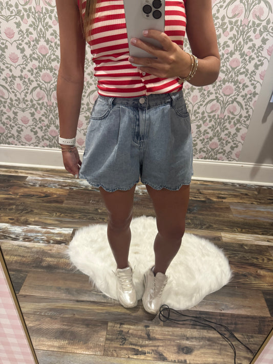 harbor scalloped shorts